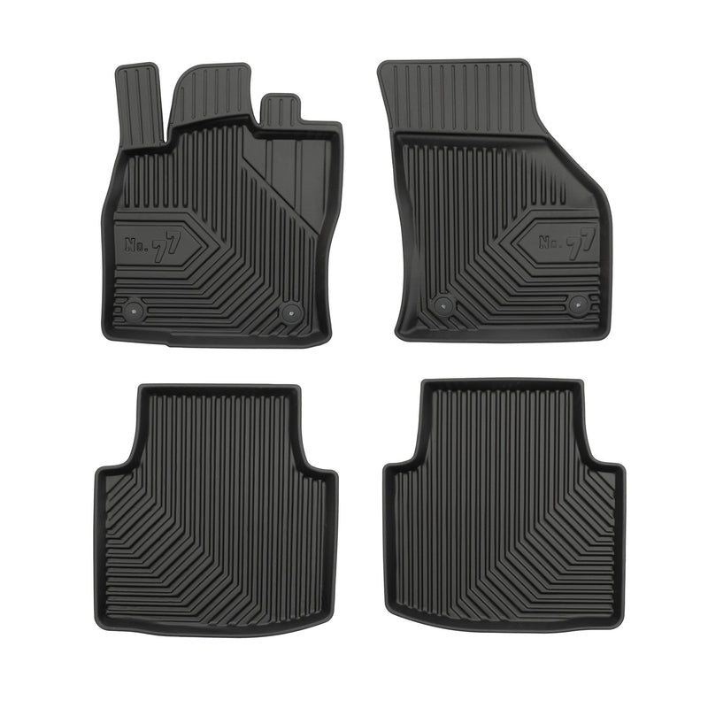 Tapis de Sol de Voiture pour Skoda Superb III 2015-2023 TPE Imperméable 4Pcs