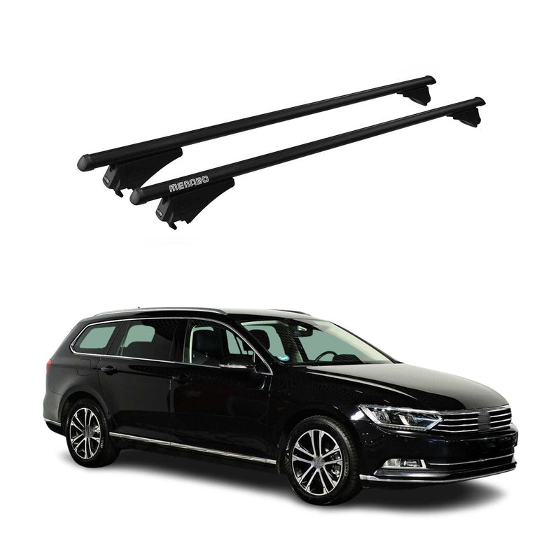 Tiger Barres de toit transversales pour VW Passat B8 Variant 2014-2019 Noir