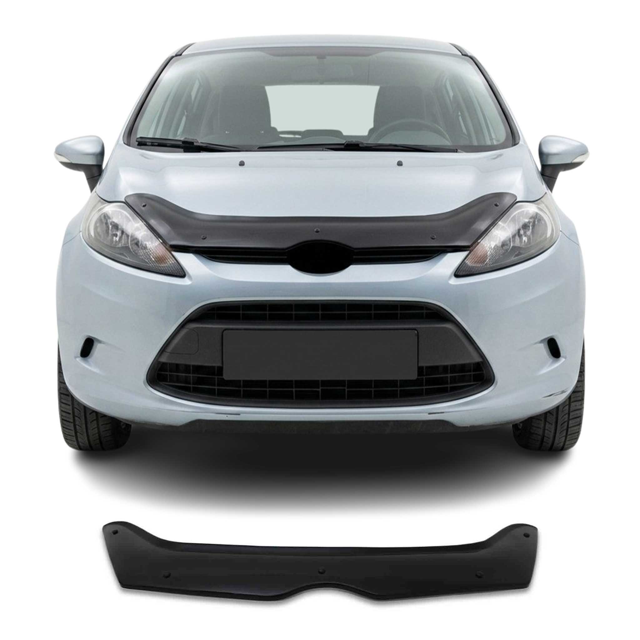 Deflecteurs d'air capot de voiture pour Ford Fiesta 2009-2013 HB Acrylique Noir