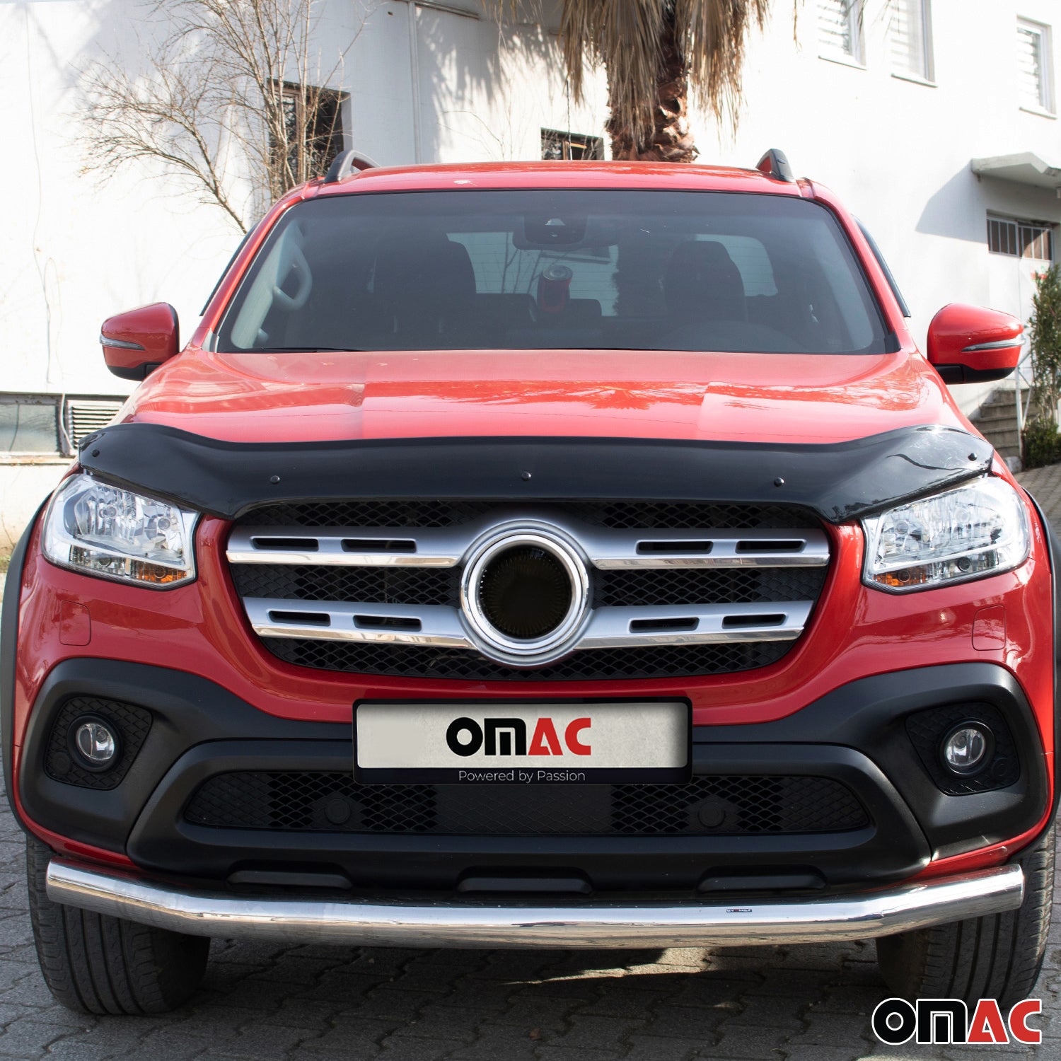 Deflecteurs d'air capot de voiture pour Mercedes X Classe 2017-20 Acrylique Noir