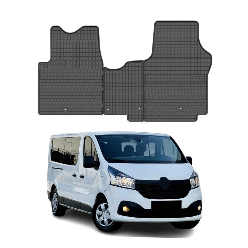 Tapis de Sol pour Renault Trafic III 2014-2019 Convient à 1ème rangée Noir