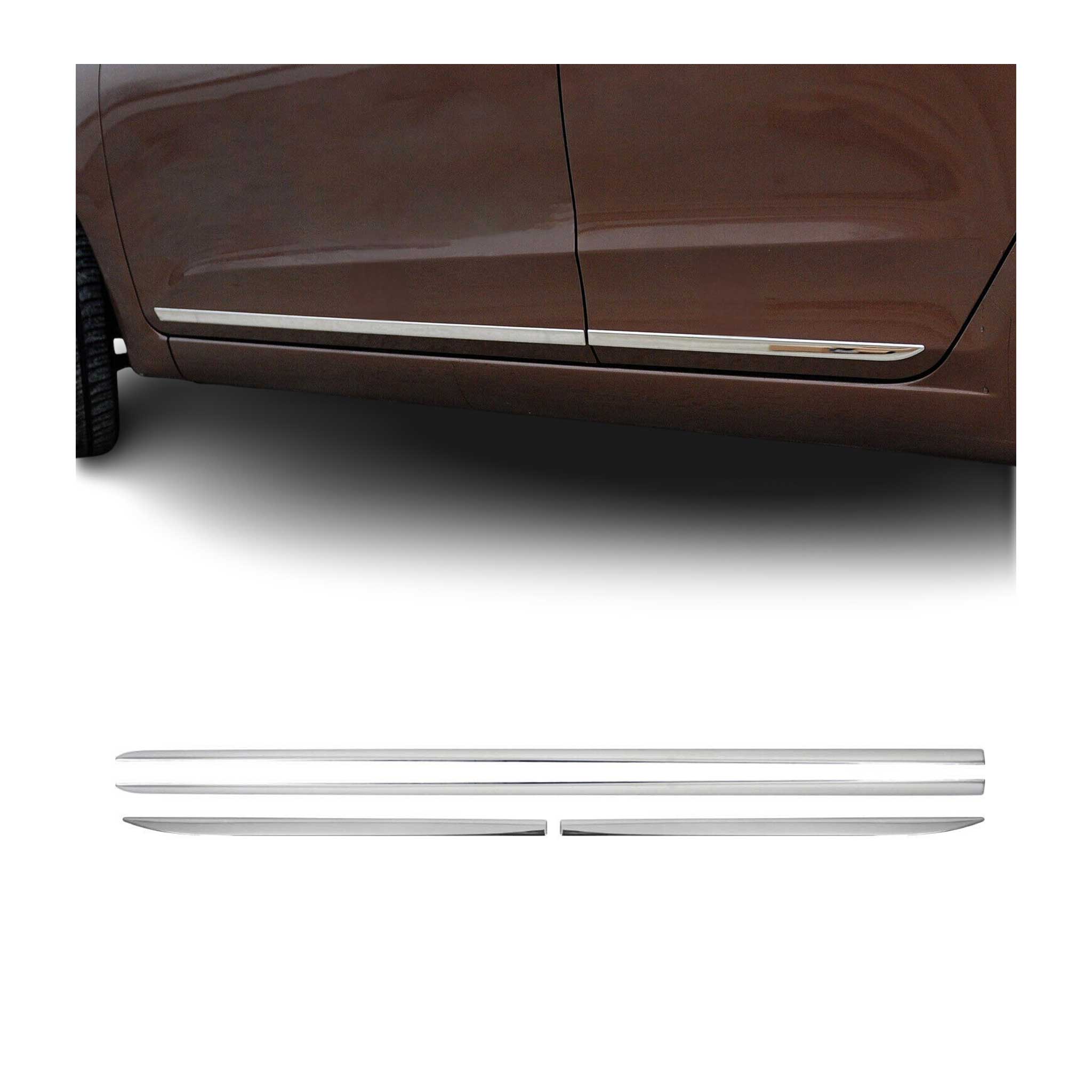 Garniture Baguette de porte latérale pour Hyundai i10 II HB 2016-19 FL inox 4Pcs
