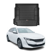 Tapis de Coffre pour Peugeot 508 2018-2022 Noir TPE