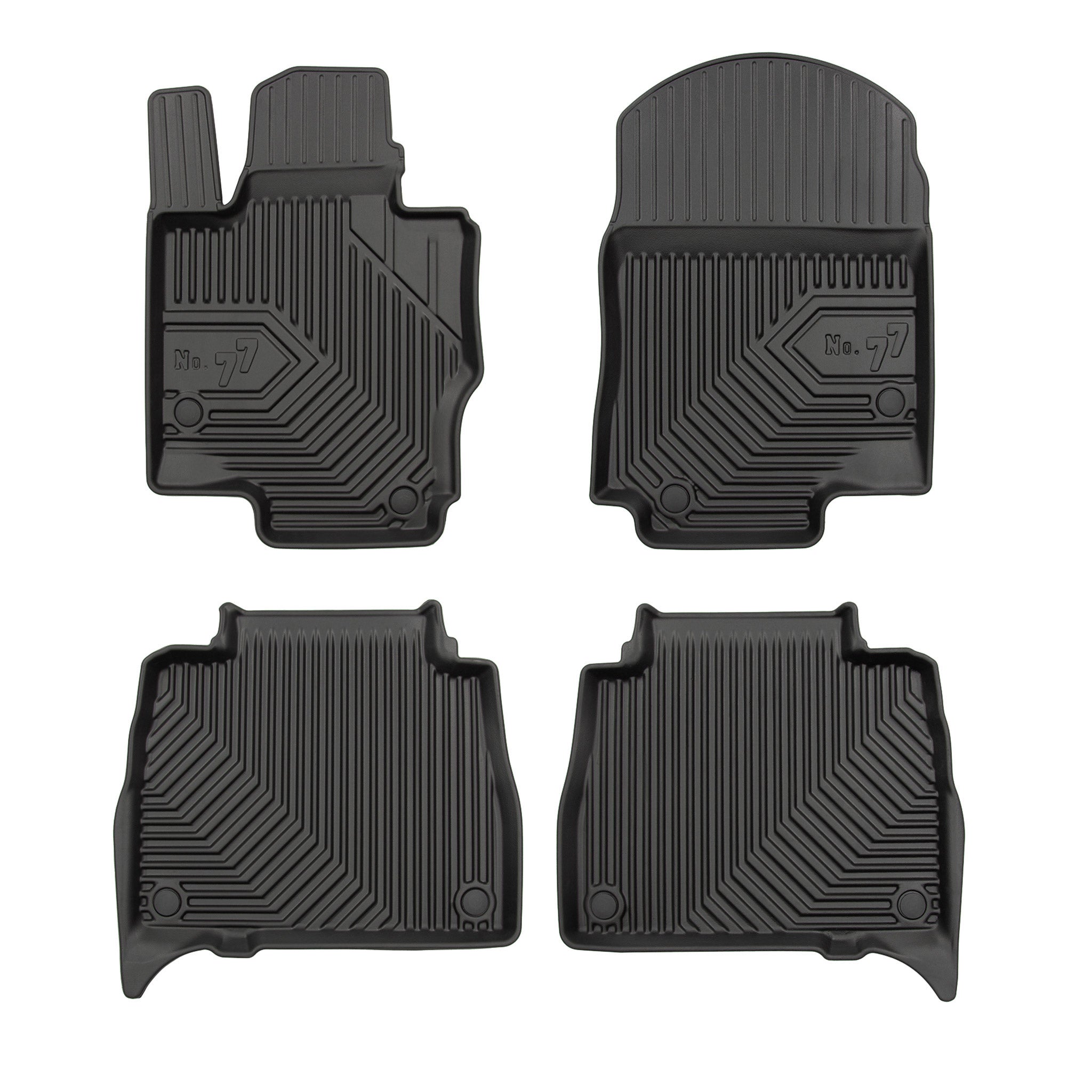 Tapis de Sol de Voiture pour Mercedes-Benz GLE W167 2019-2026 TPE Noir 4Pcs