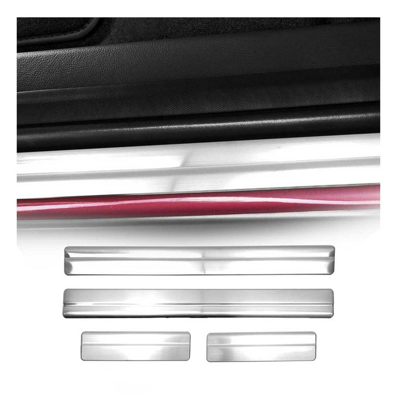 Seuils de porte pour Ford Focus 2010-2018 en acier inox Chromé