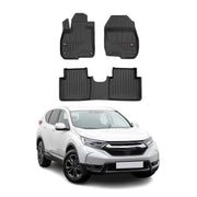 OMAC Tapis de sol en caoutchouc pour Honda CR-V V 2018-2022 Noir Premium