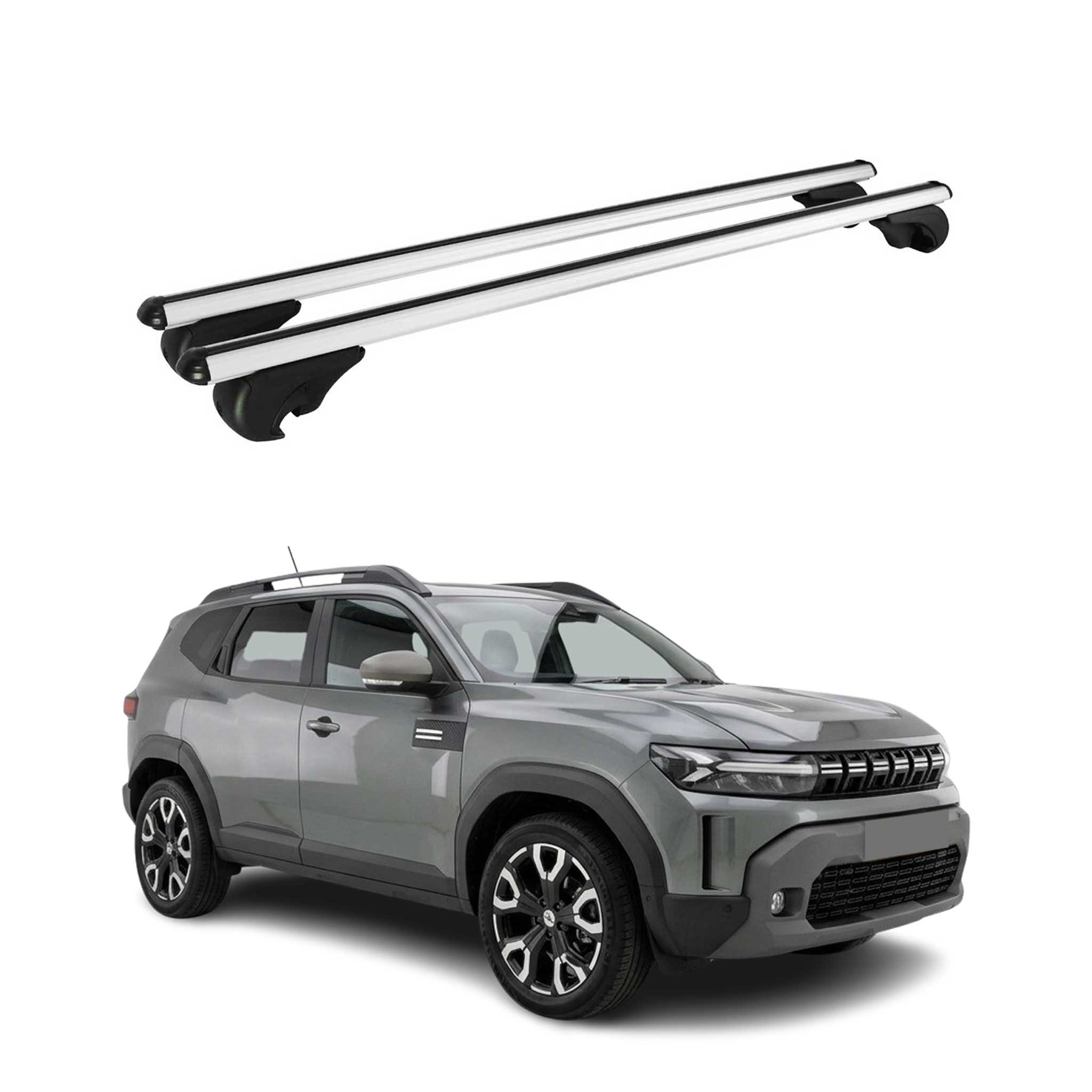 Barres de toit Transversales pour Chevrolet Tahoe 2000-2006 Aluminium Argent