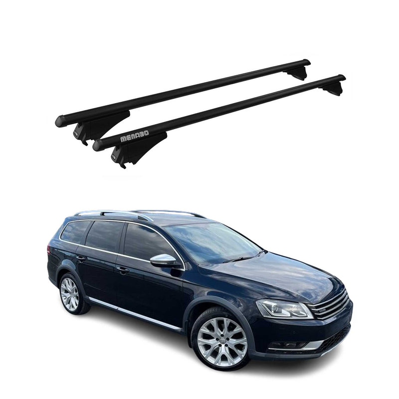 Tiger Barres de toit transversales pour VW Passat B7 Alltrack 2012-2014 Noir