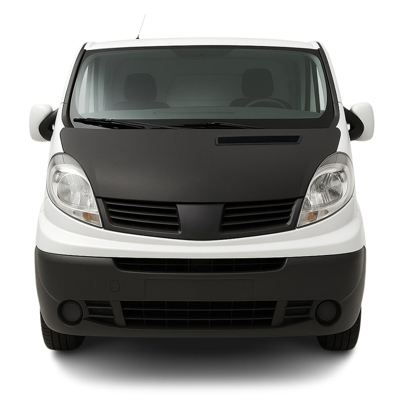 Protège Capot pour Renault Trafic 2001-2014 Masque de voiture vinyle Noir