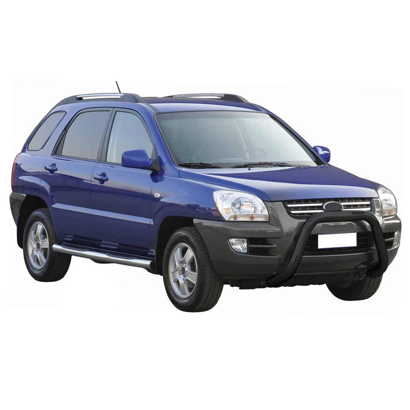 Pare-buffle Avant pour Kia Sportage 2004-2008 76 mm en Acier Noir