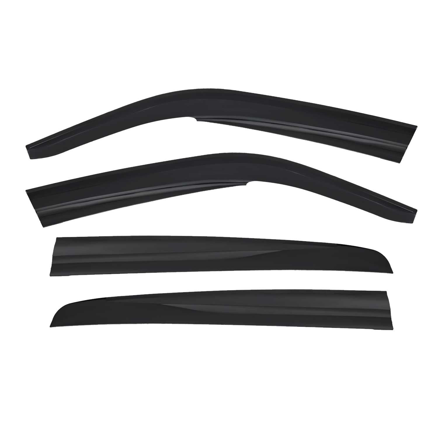 Déflecteurs de Vent pluie d'air pour VW Golf 1997-2005 HB 5 Portes Acryl Noir 4x