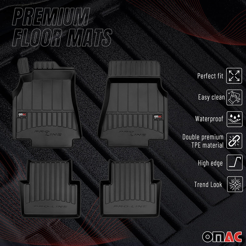 Tapis de Sol pour Mercedes Classe A W169 2004-2012 TPE Noir