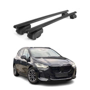Barres de toit transversales pour BMW Série 2 Active Tourer U06 2021-24 Alu Noir