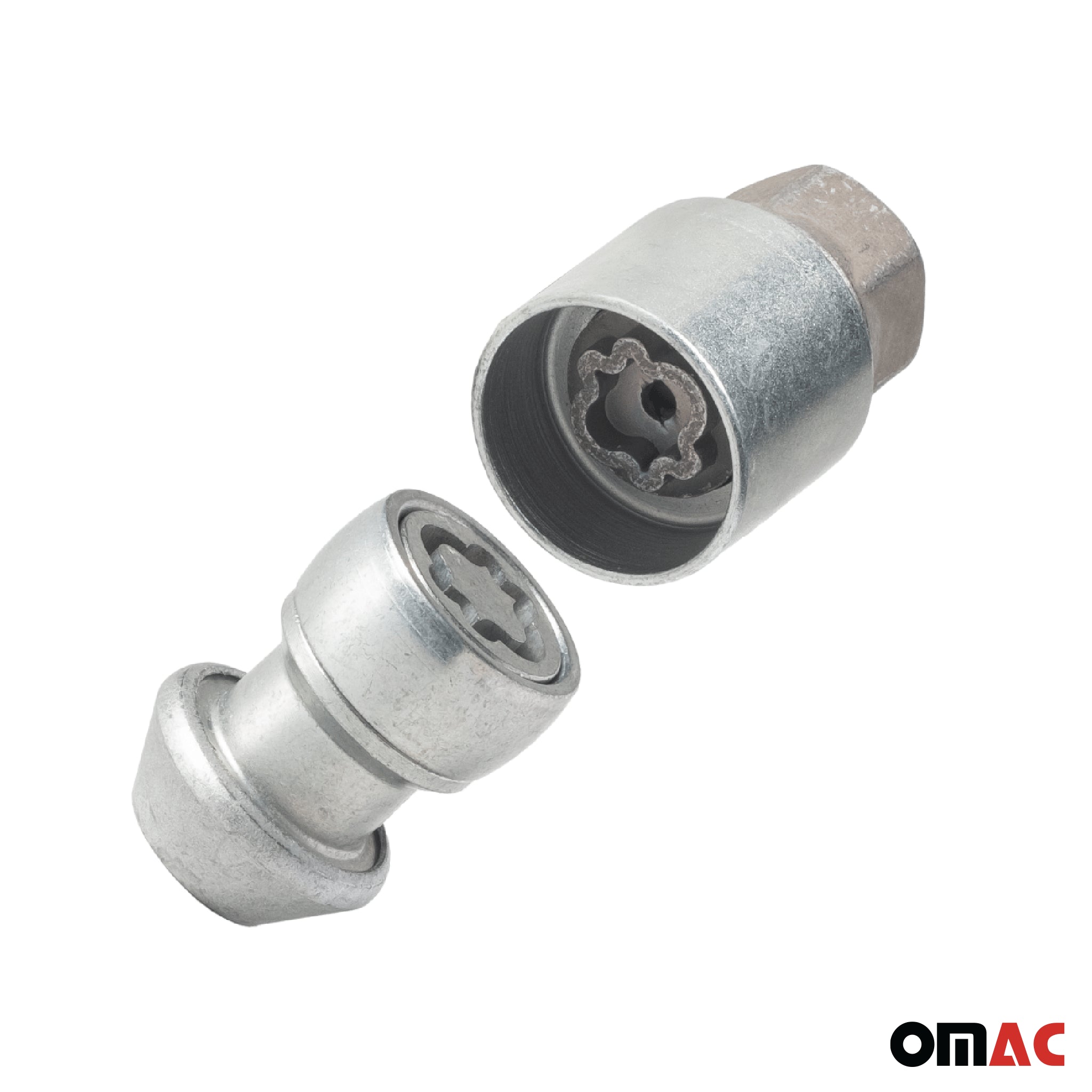 Vis de roue antivol pour Volvo V50 / S40 / V40 Acier Gris lot de 4 M12X1,5
