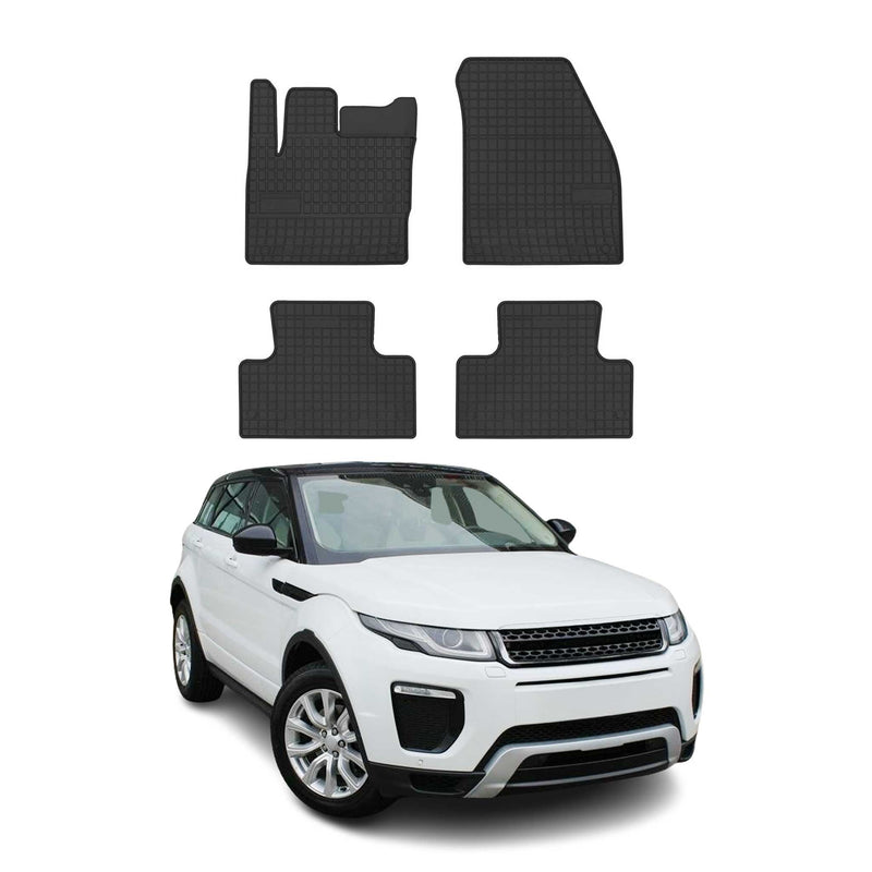 Tapis de Sol pour Land Rover Range Rover Evoque 2011-2018 Caoutchouc Noir