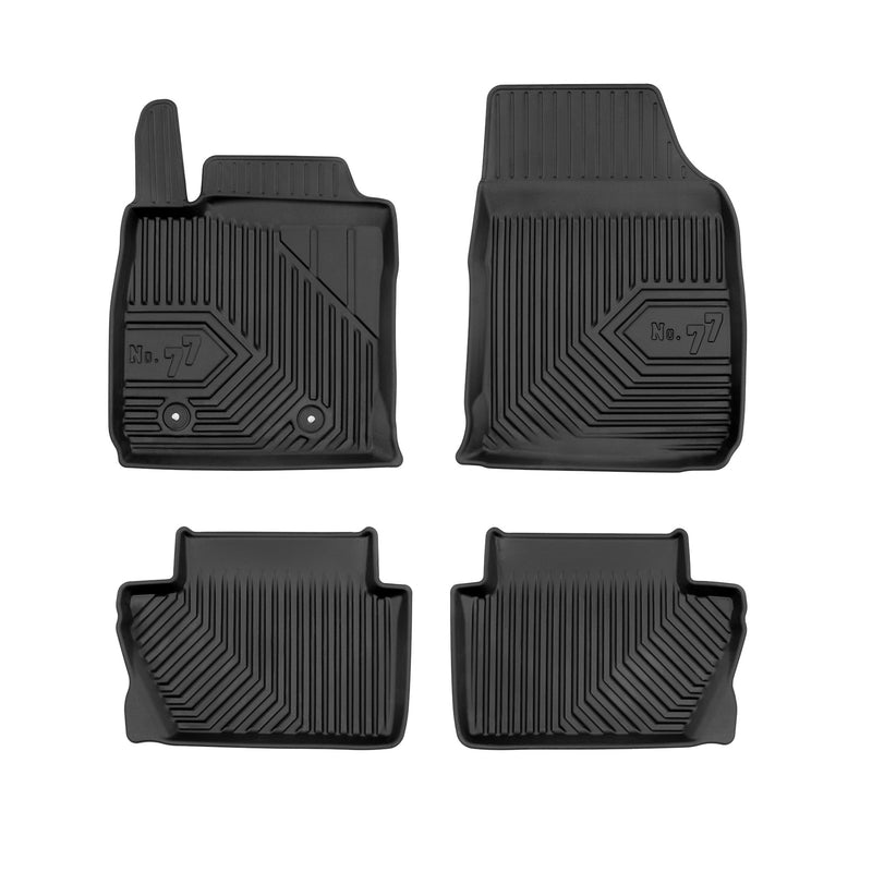 Tapis de Sol de Voiture pour Ford EcoSport II 2017-2022 FL TPE Durable Noir 4Pcs
