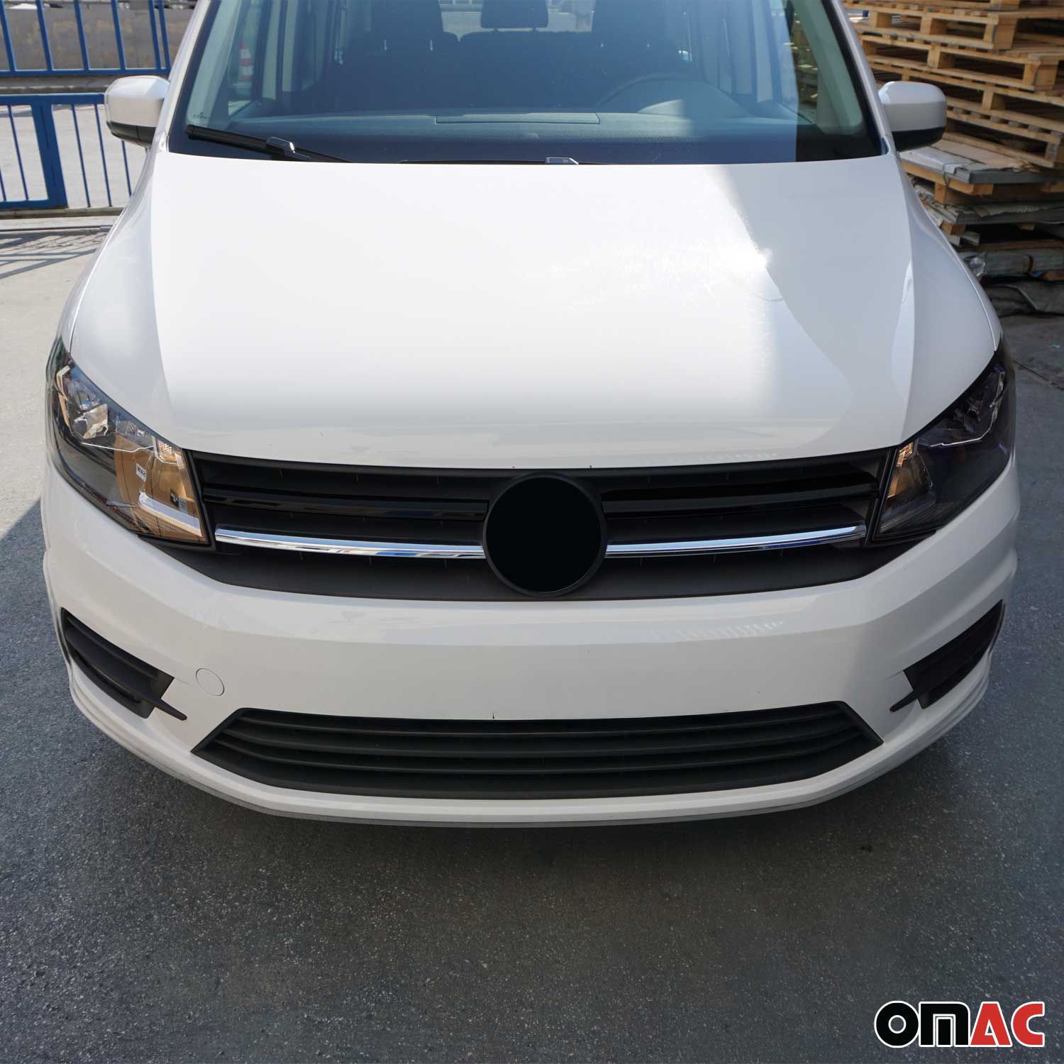 Moulure de Grille de Calandre pour VW Caddy 2015-2021 Acier 2Pcs