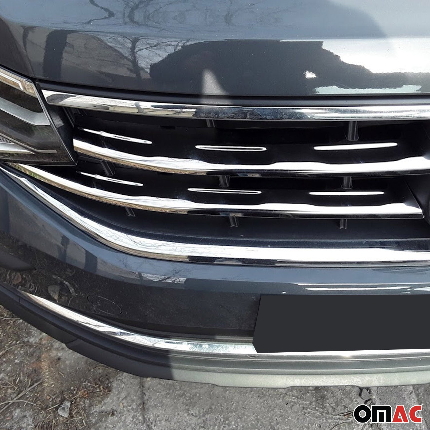 Moulure de Grille de Calandre pour VW Tiguan 2020-2024 Chromé 4Pcs