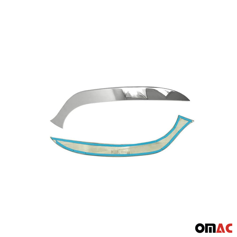 Cadres de Phares avant (inférieure) Renault Clio IV 2012-2016 Inoxydable Chromé