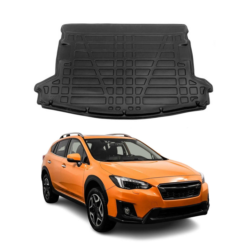 Tapis de Coffre pour Subaru XV 2012-2022 en TPE Noir