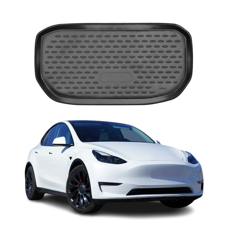OMAC Tapis De Avant pour Tesla Model Y 2020-2024 en caoutchouc Noir