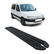 Marchepieds Latéraux pour Citroen Berlingo 1996-2008 L1 Aluminium Noir 2Pcs