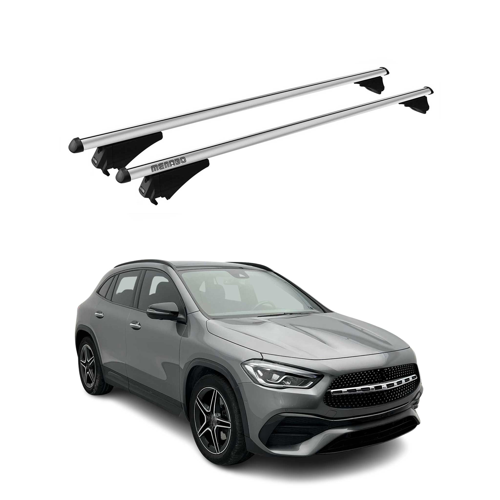 Tiger Barres de toit transversales pour Mercedes GLA H247 2020-2026 Gris