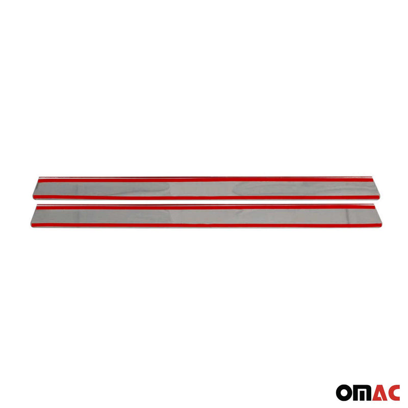 Seuils de porte pour Opel Corsa 2000-2025 Edition en acier inox Chromé