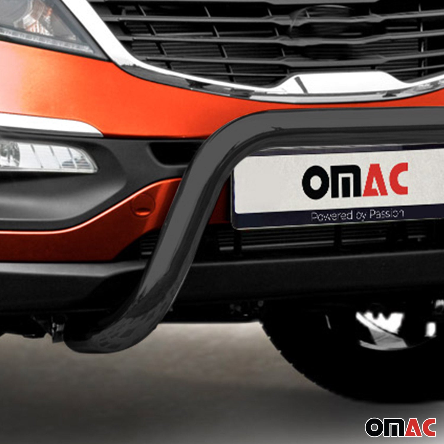 Pare-Buffle Avant Pour Kia Sportage 2010-2015 Acier Inoxydable Noir