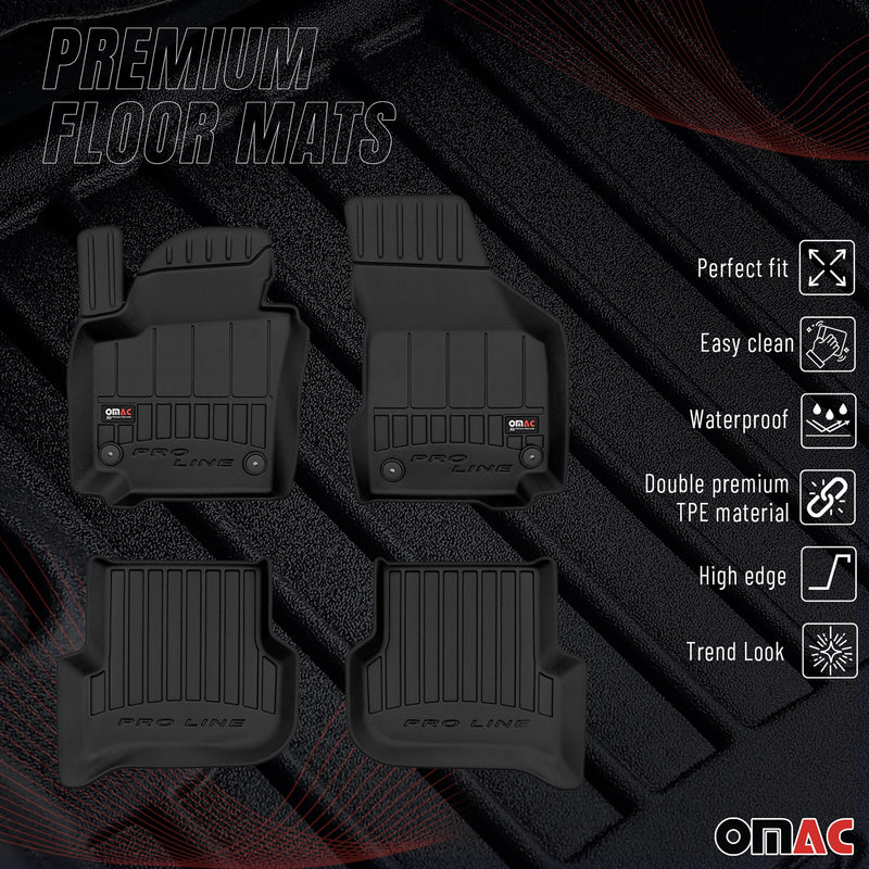 Tapis de Sol pour VW Golf 2005-2014 TPE Noir