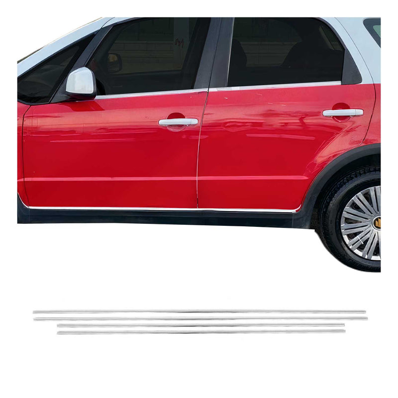 Garniture de fenetres pour  Suzuki SX4 2013-2021 en acier inox chrome