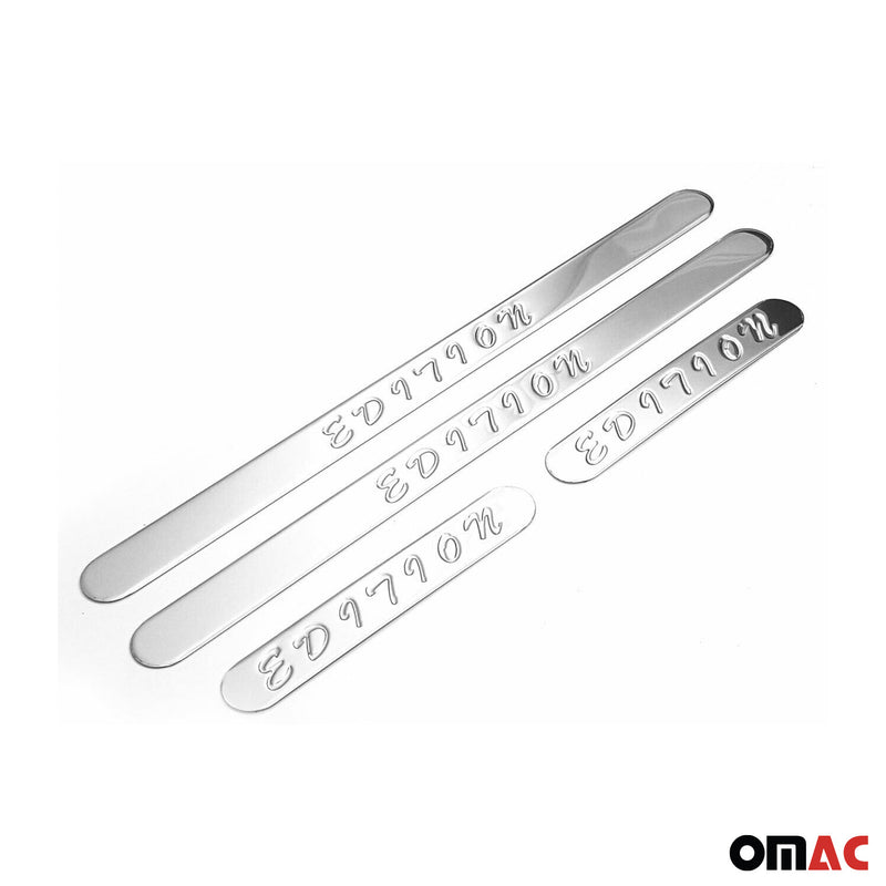 Seuils de Porte Edition 50x21 cm en acier inoxydable Chromé Universal 4x