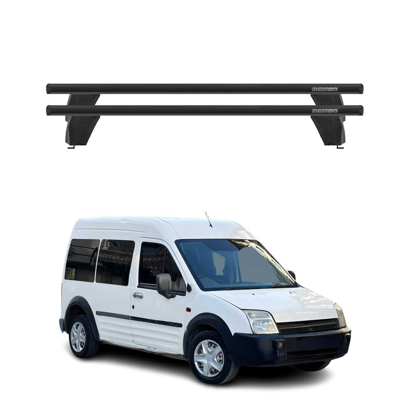 Menabo Barres de toit Transversales pour Ford Connect I Transit 2002-2013 Noir