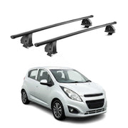 Barres de toit transversales acier pour Chevrolet Spark HB 2009-2015 TÜV Noir 2x
