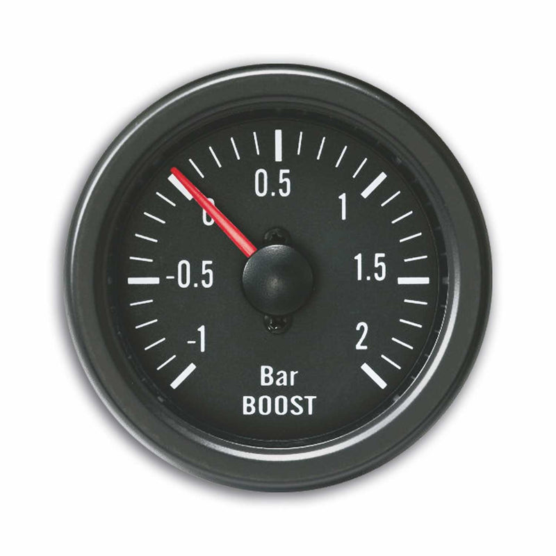 Manomètre YoungTimer pression de turbo boost noir Ø52mm Universelle Noir 1x