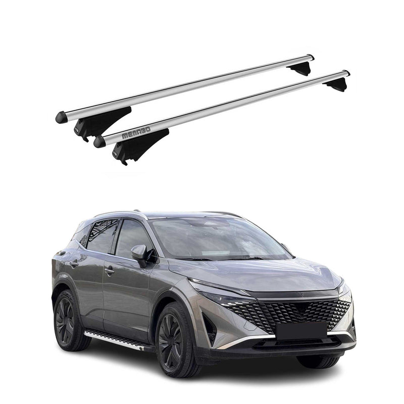 Tiger Barres de toit transversales pour Nissan Qashqai III 2021-2025 Gris