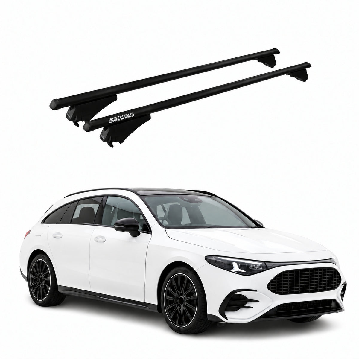 Barres de toit pour Mercedes CLA Shooting Brake X174/X178 2025-2026 Noir Alu