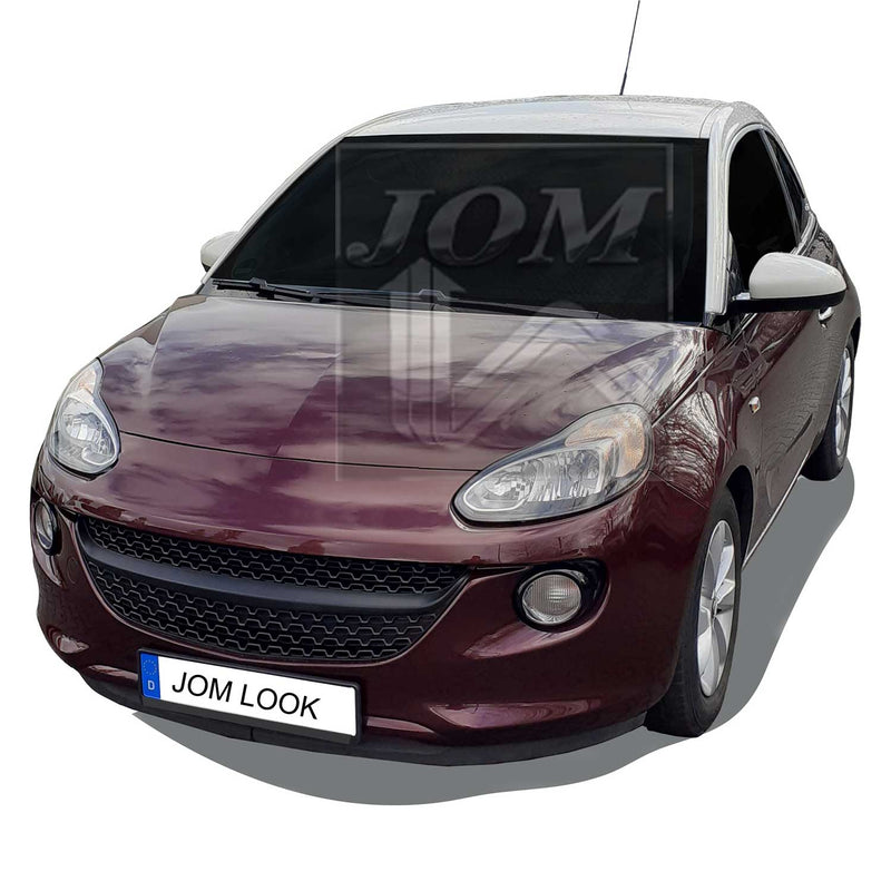 Calandre JOM Pare-chocs avant pour Opel Adam 2012-2019 ABS Noir 1 Piece