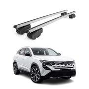 Barres de toit transversales pour Renault Boreal 2025-2026 Aluminium Gris 2Pcs