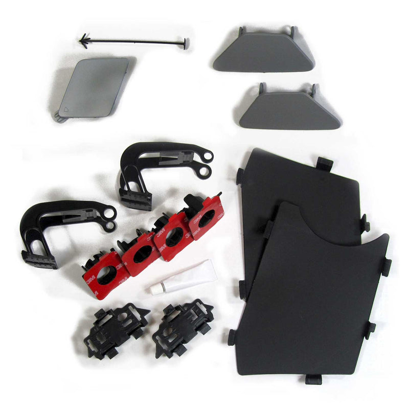 JOM Pare-chocs avant pour BMW Series 5 F10 Berline F11 Break 2010-2017 Noir 1x