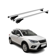 Tiger Barres De Toit Transversales pour Seat Arona 2017-2025 Aluminium Gris 2x