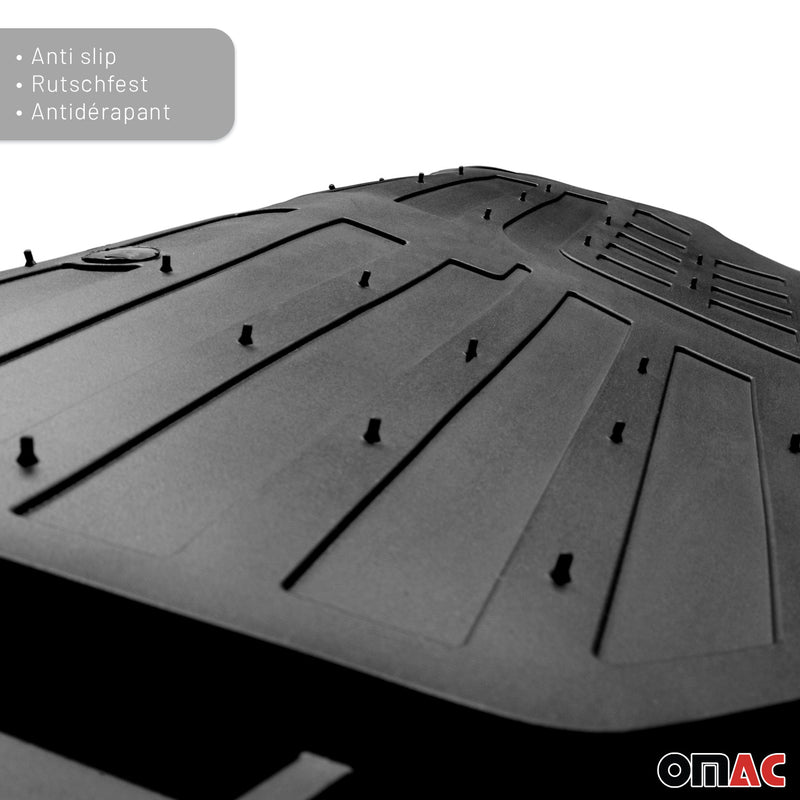 Tapis de sol pour Mercedes A Klasse W169 W176 W177 Noir 4 Pcs