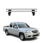 Menabo Barres de toit Transversales pour Mazda BT-50 2011-2020 Gris ABE 2x