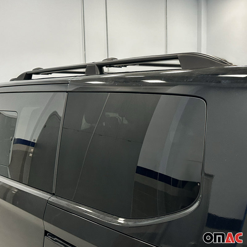 Barres de toit longitudinales pour Ford Transit Tourneo Custom 2023-2025 L1 Noir
