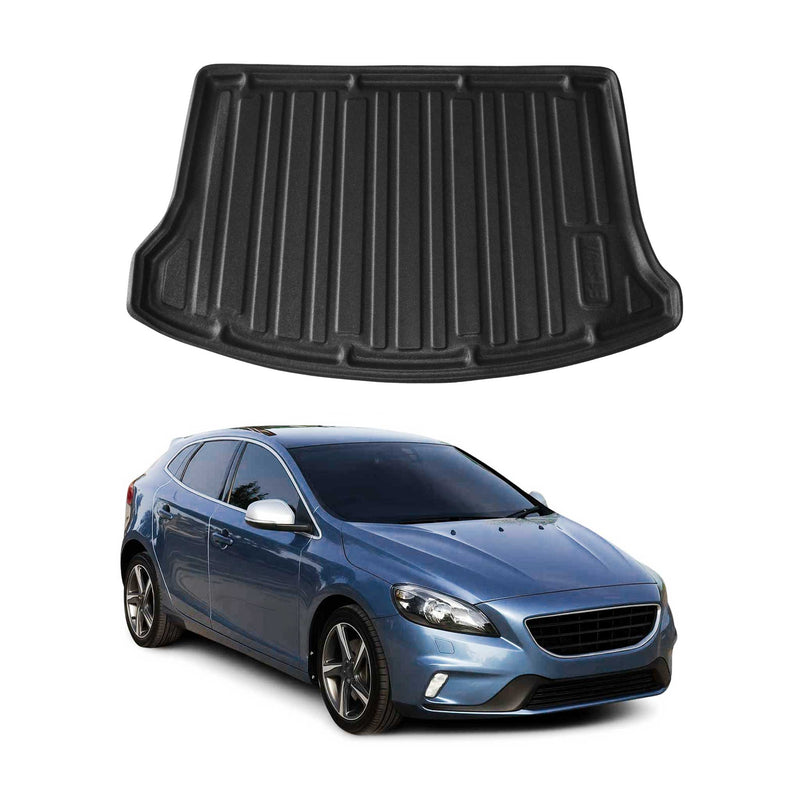 Tapis de Coffre pour Volvo V40 2012-2019 en TPE Noir