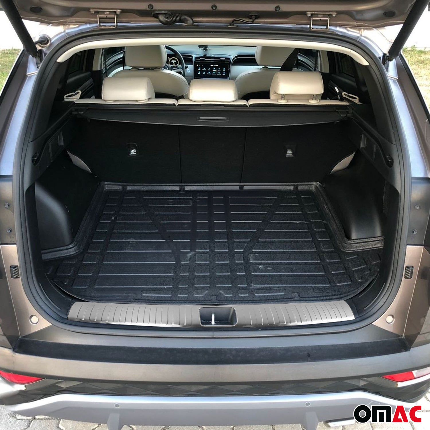 Protection Seuil de Coffre Pour Hyundai Tucson 2015-2018 Acier Brossé