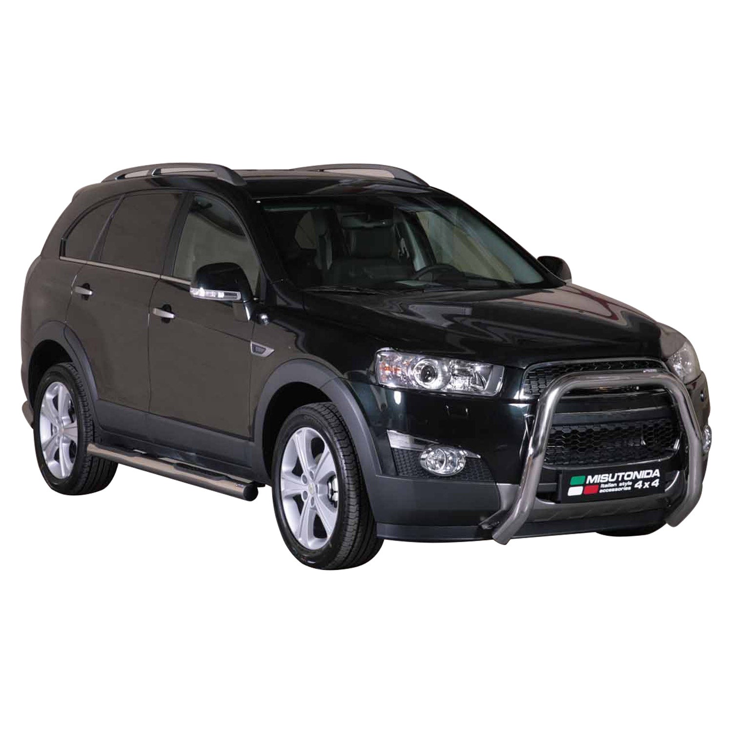 Pare-buffle Avant pour Chevrolet Captiva 2011-2016 76 mm en Acier Gris