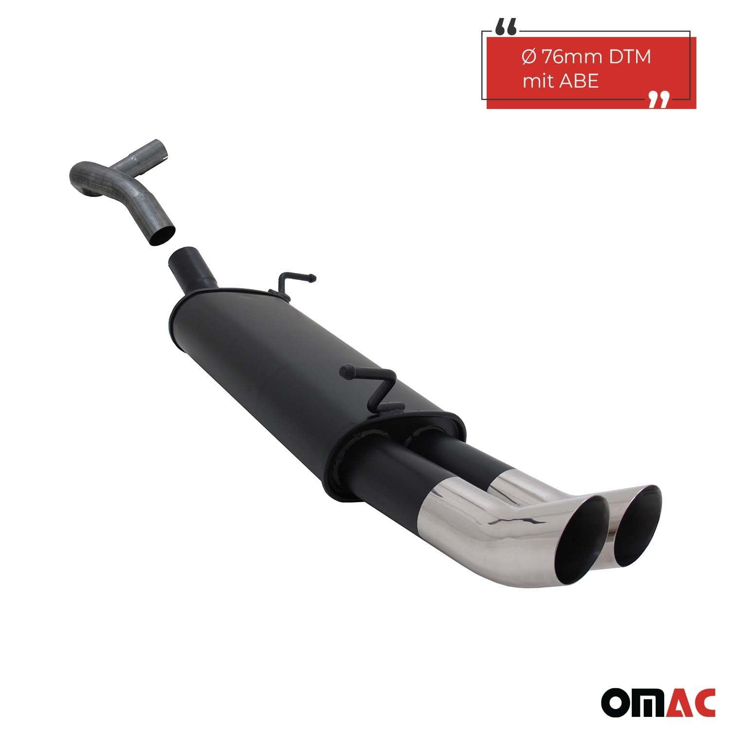 Échappement arrière sport Novus pour Seat Ibiza 6L 2x76mm DTM avec ABE