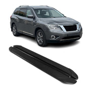 Marchepieds Latéraux pour Nissan Pathfinder 2013-2021 Alu Gris Noir 2Pcs