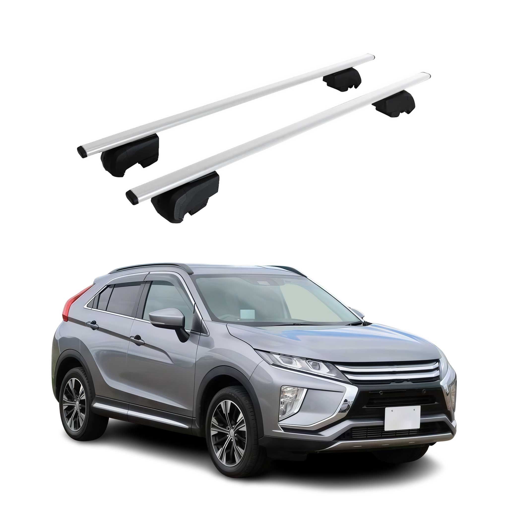 Barres de toit Transversales pour Mitsubishi Eclipse Cross 2018-2022 Fer ABE